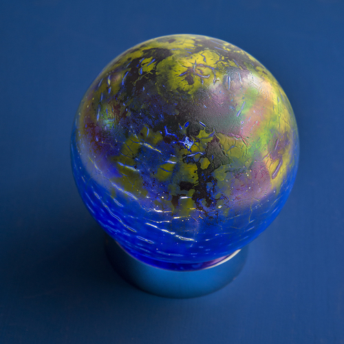 D15R70 鈷藍黃黑夜空觸摸底座燈