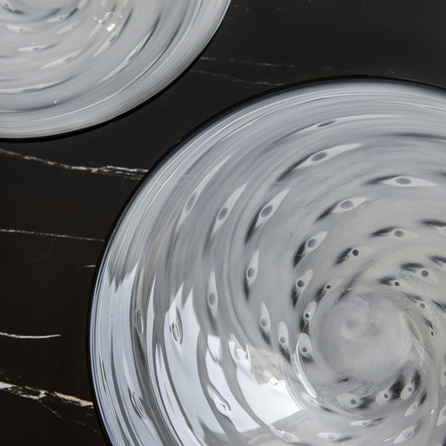 龍鱗纏邊盤--白色