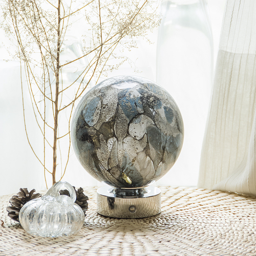 D18R70 金屬藍(lán)瑪瑙觸摸底座燈