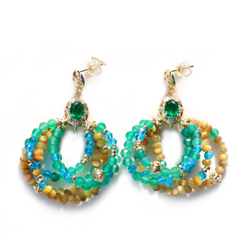 首飾 - 2-油畫系列-藍(lán)綠